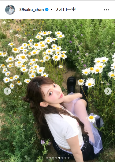 ルセラフィムSAKURAのインスタグラムから
