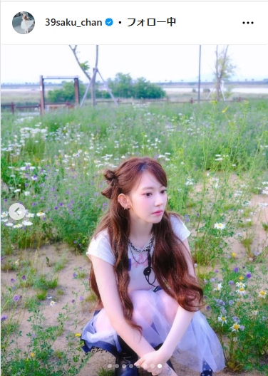 ルセラフィムSAKURAのインスタグラムから