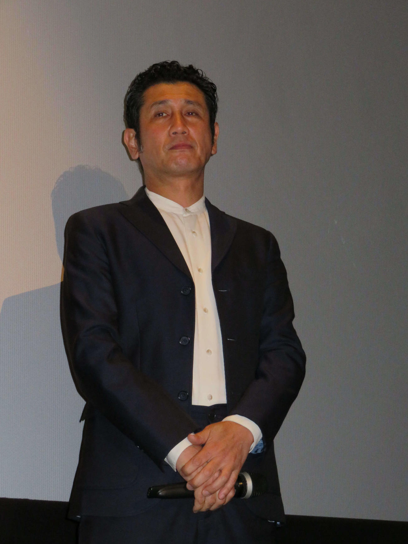 映画「中山教頭の人生テスト」完成披露イベントに登壇した渋川清彦（撮影・村上幸将）