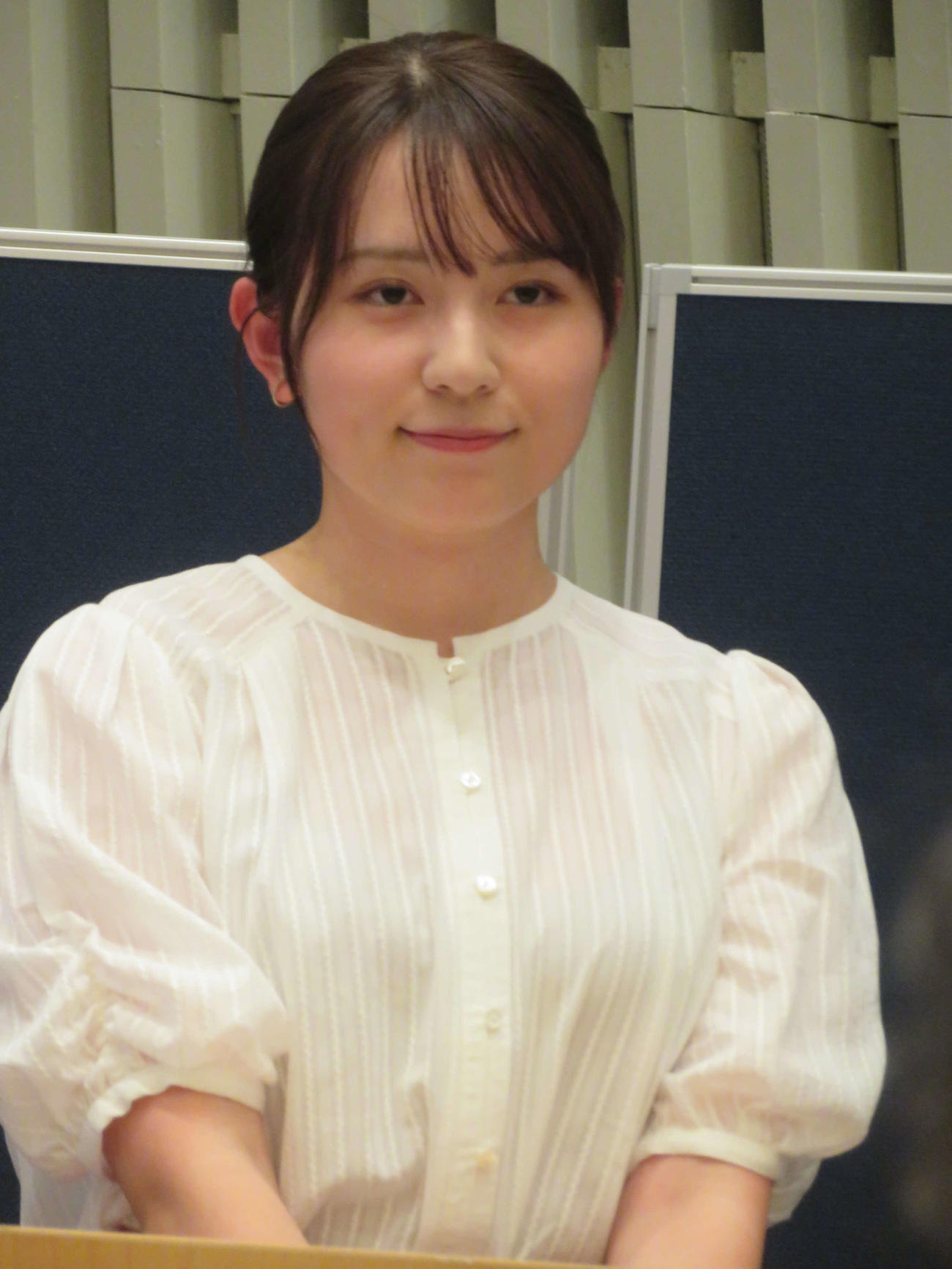 テレビ朝日の三山賀子アナ（2024年9月撮影）