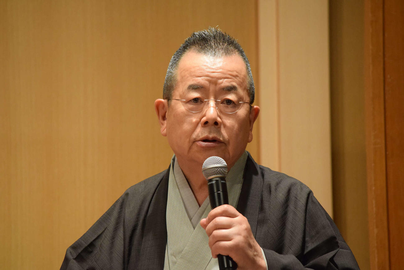 上方落語協会若手育成特別顧問の桂文珍（撮影・阪口孝志）