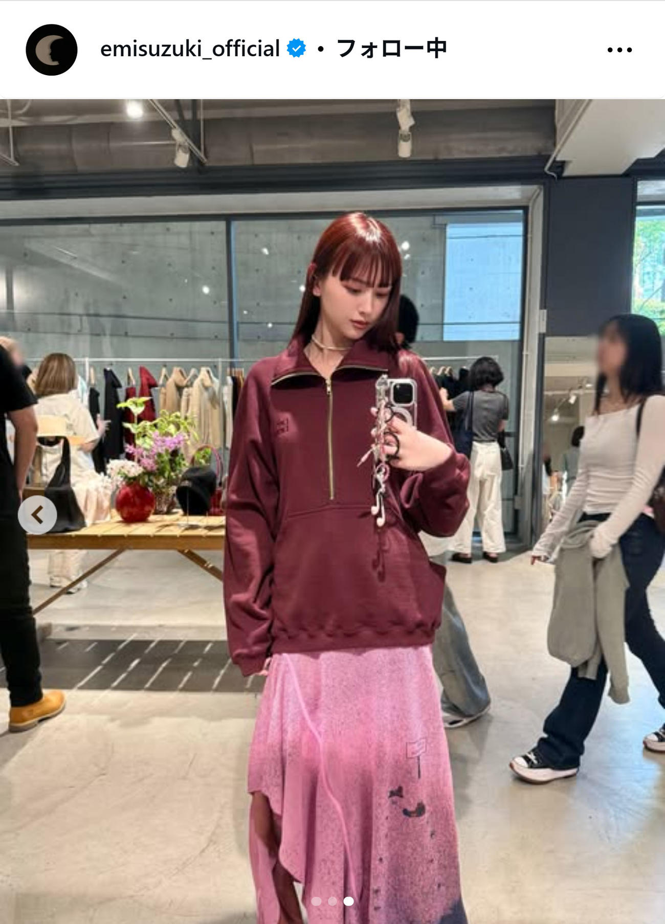 鈴木えみのインスタグラムから