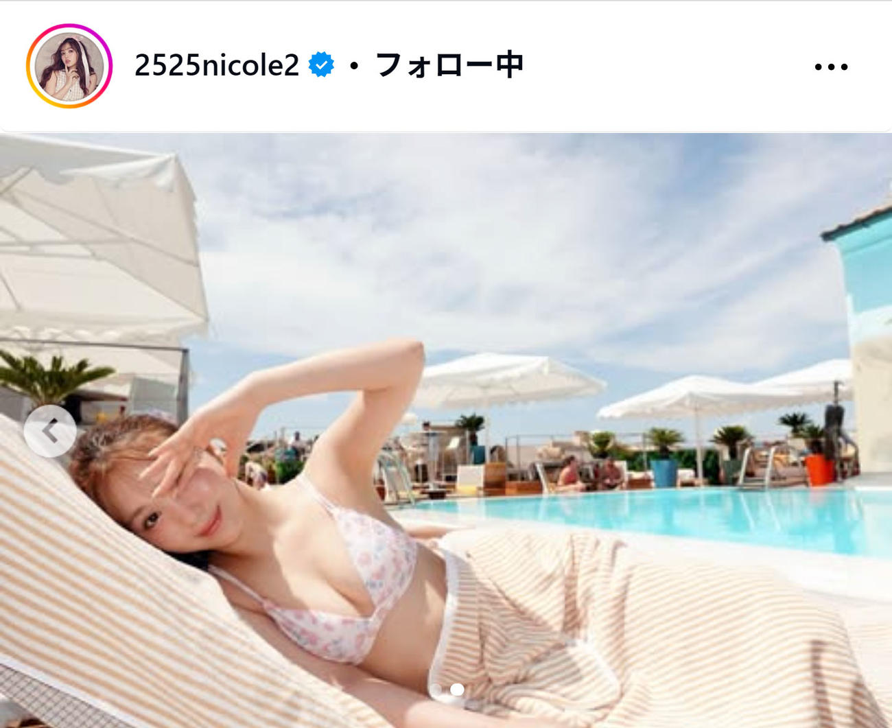 藤田ニコルのインスタグラムから