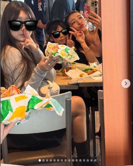 ５月に娘と釜山旅行した際の投稿（木下優樹菜のインスタグラムから）