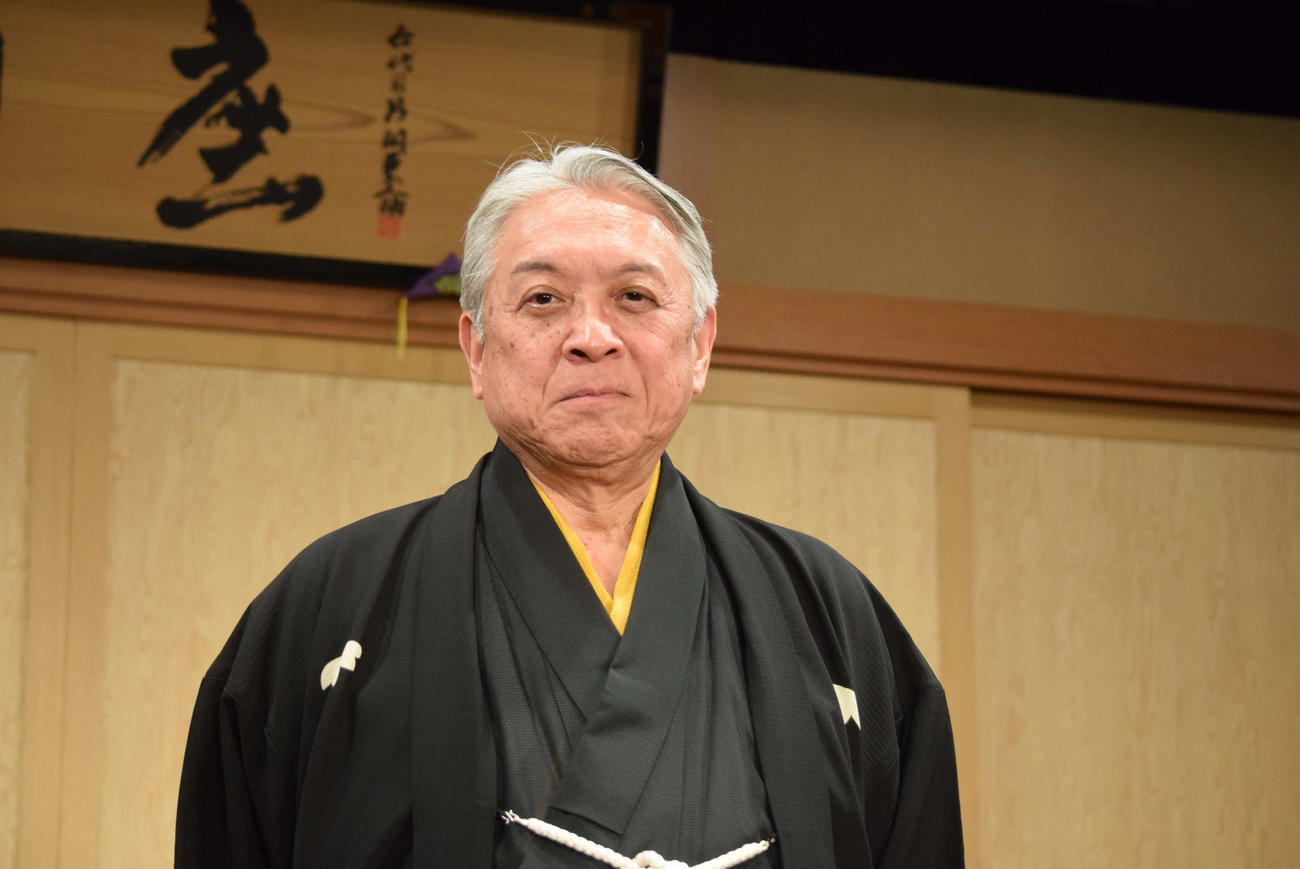 芸歴50年記念公演を開催する笑福亭枝鶴（撮影・阪口孝志）