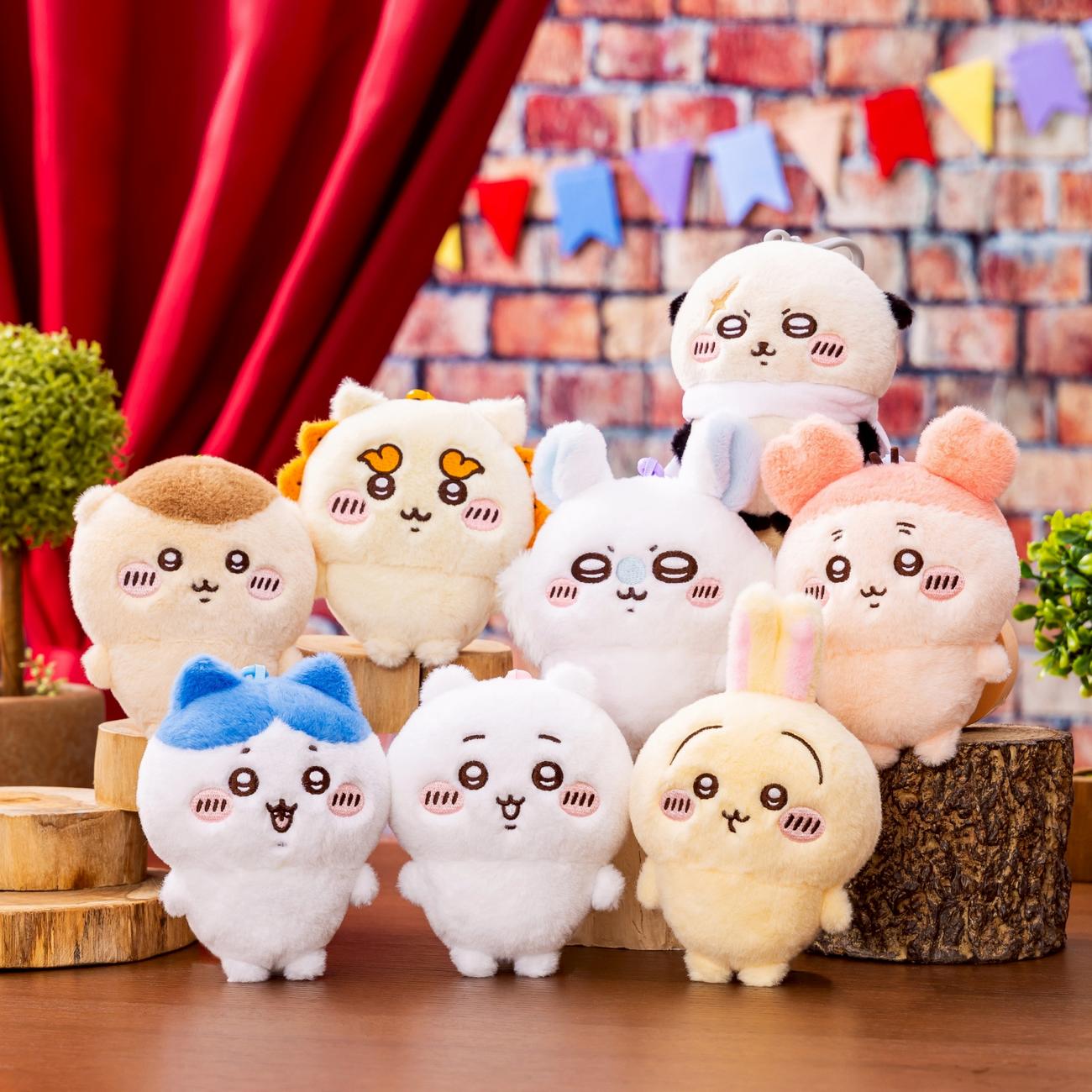 「ちいかわパーク」で販売予定のぬいぐるみ