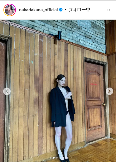 中田花奈のインスタグラムから