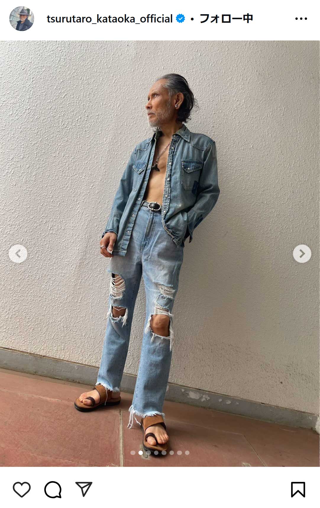 片岡鶴太郎のインスタグラムから