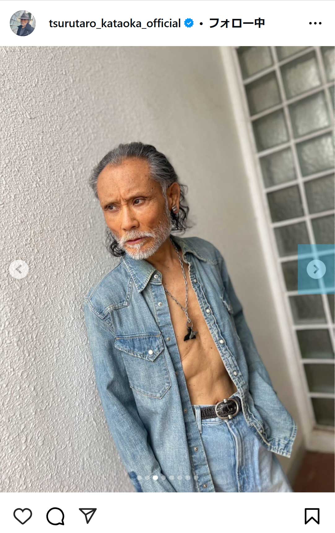 片岡鶴太郎のインスタグラムから