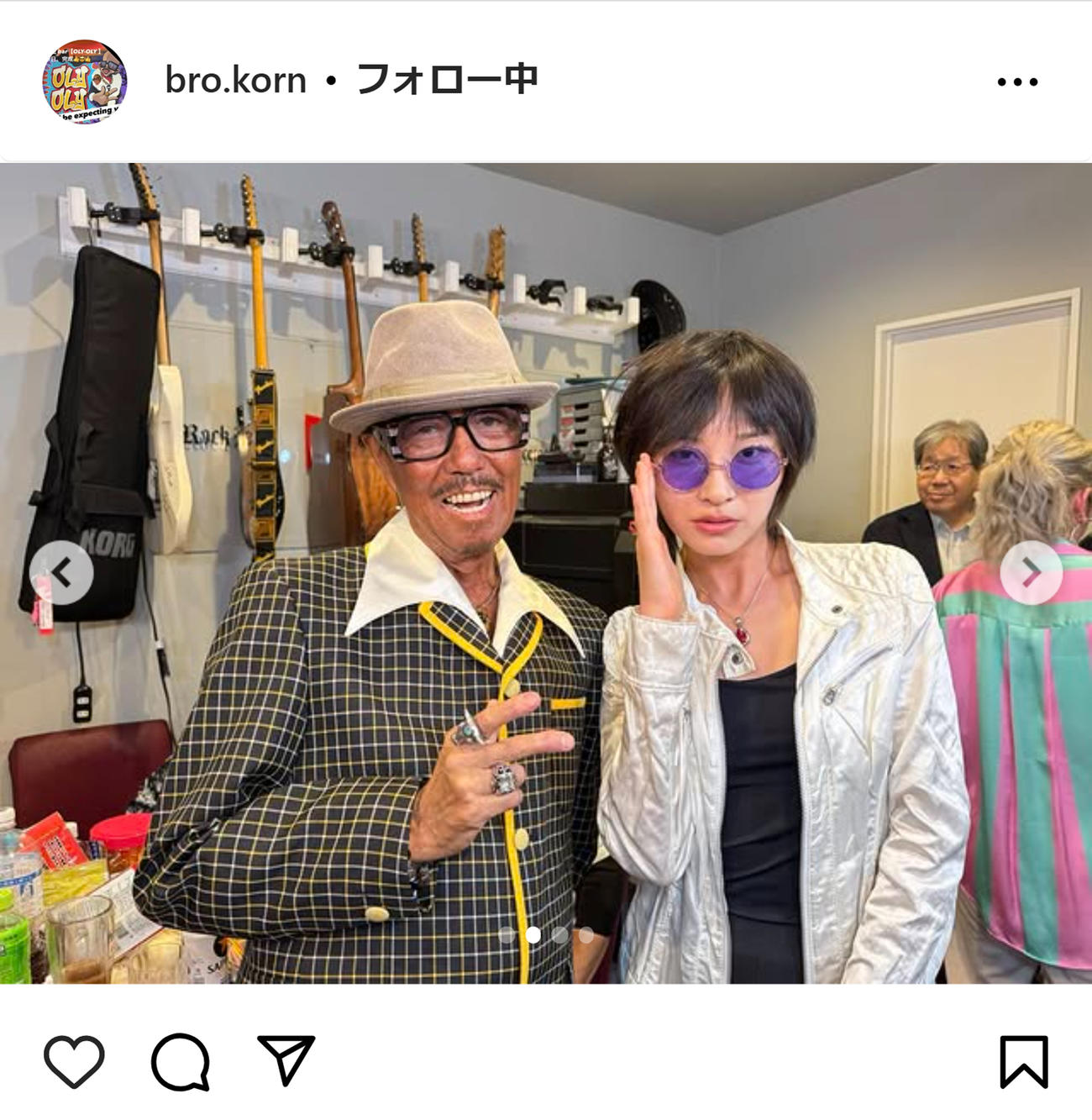 ブラザー・コーンのインスタグラムから
