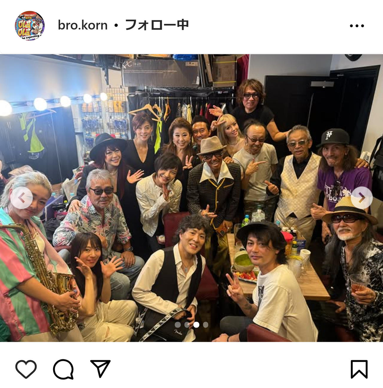 ブラザー・コーンのインスタグラムから