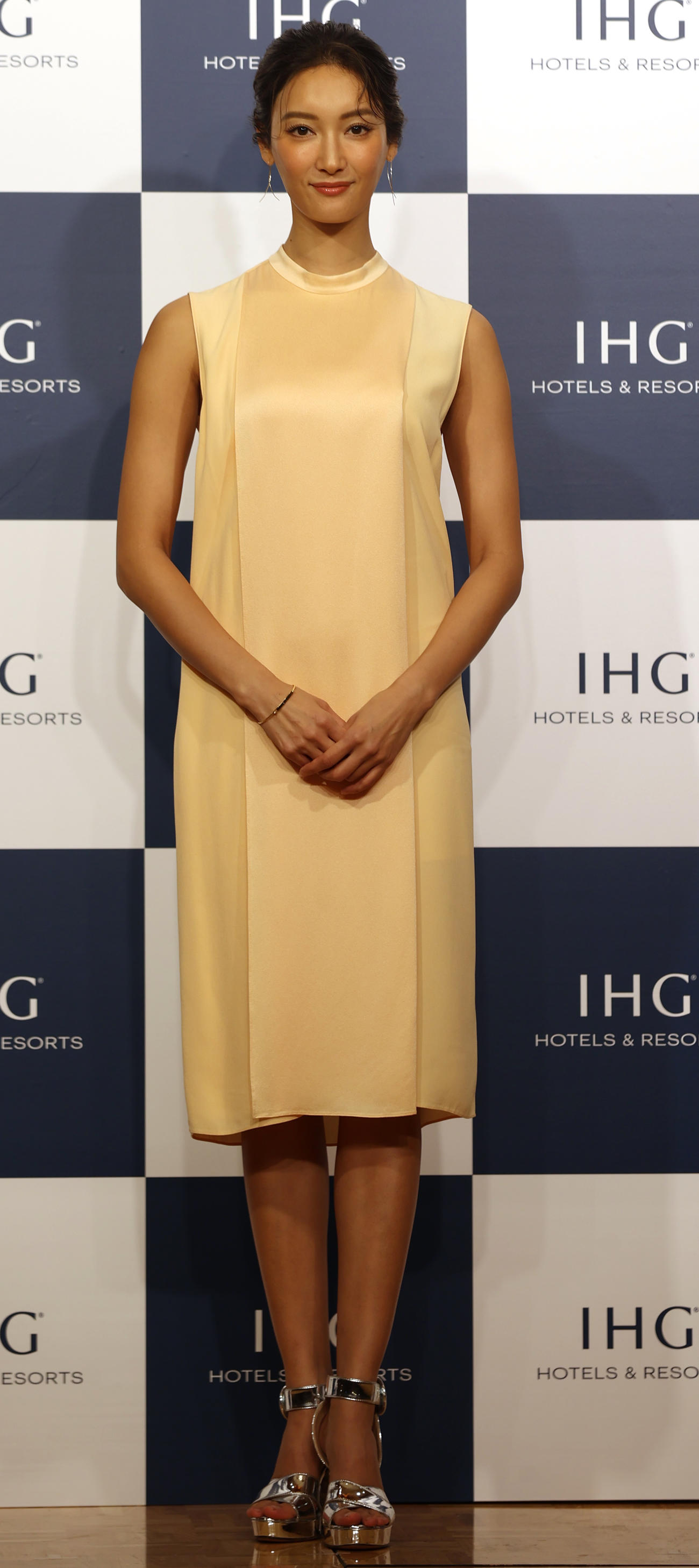 IHGホテル＆リゾーツのコンセプトムービーお披露目イベントに登壇した菜々緒（撮影・水谷安孝）