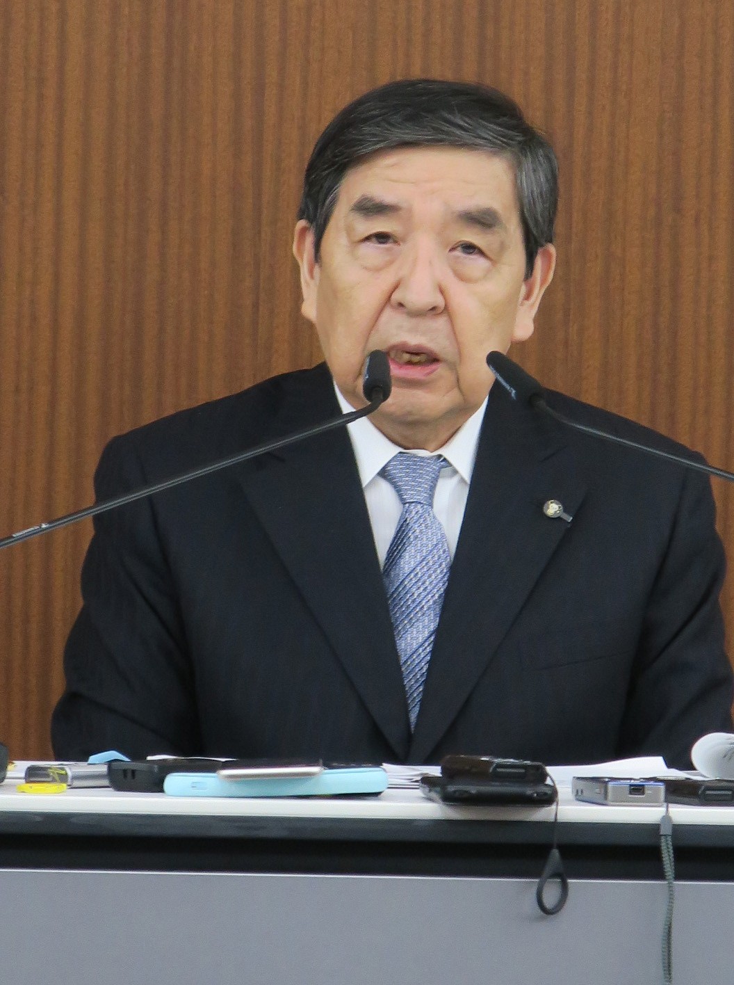 早河洋民放連会長（2025年5月撮影）