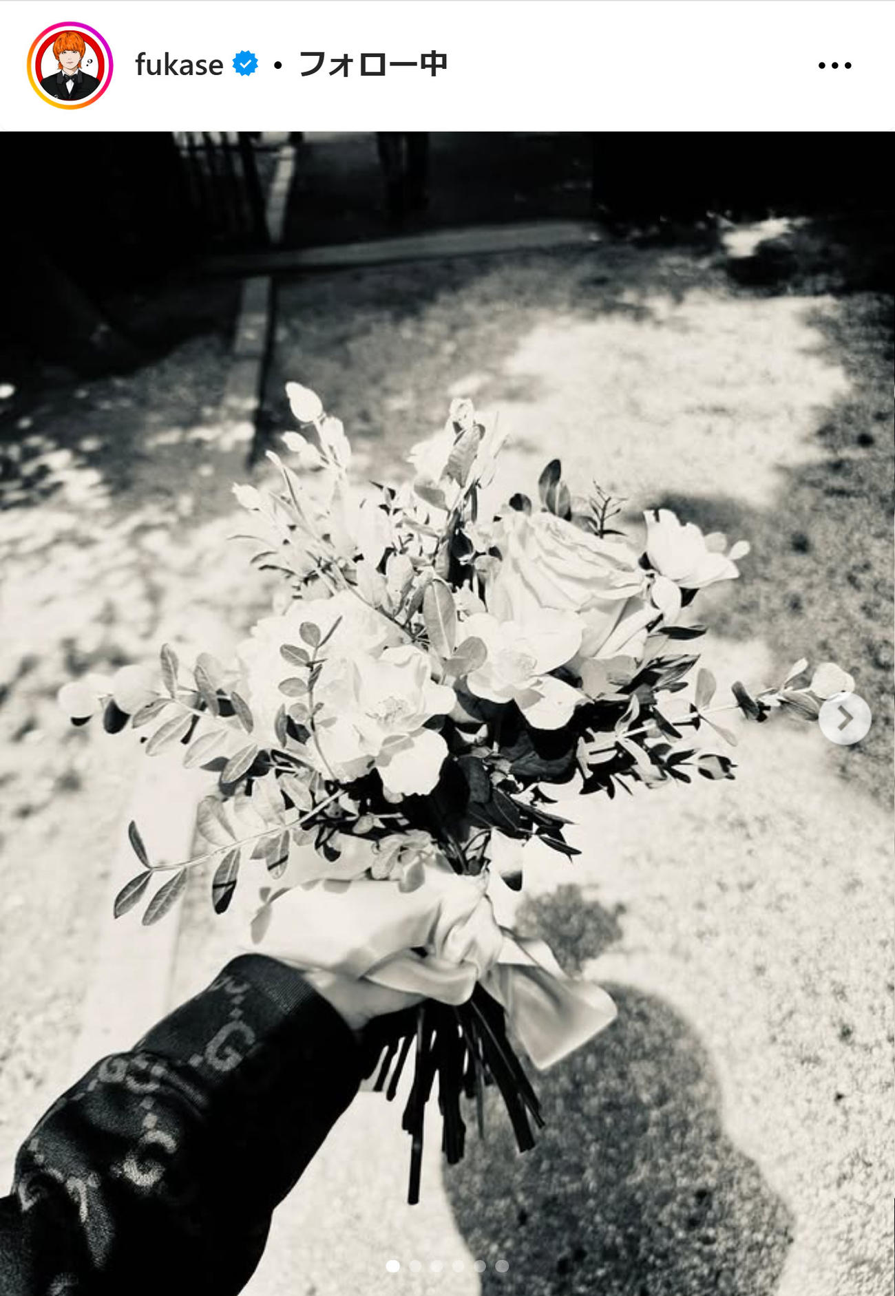 「SEKAI NO OWARI」のFukaseのインスタグラムから