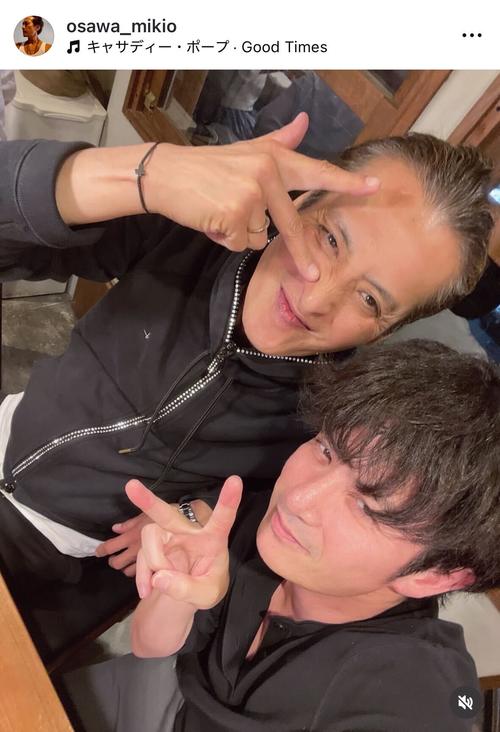 いや～ん私の青春だわ」大沢樹生が光GENJI元メンバー2ショット公開…5