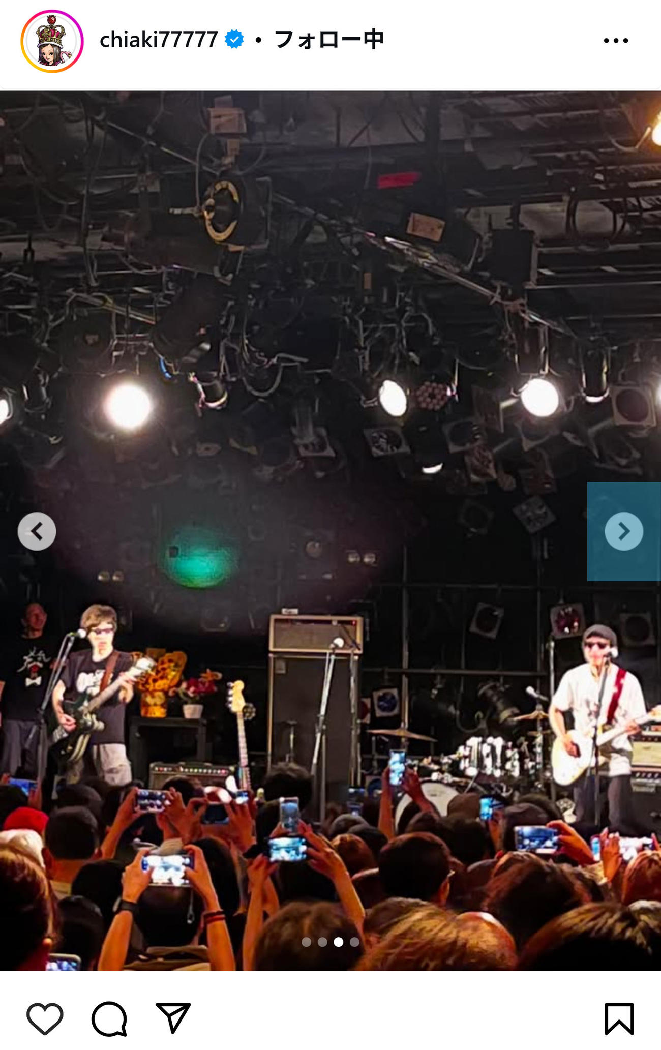 千秋のインスタグラムから