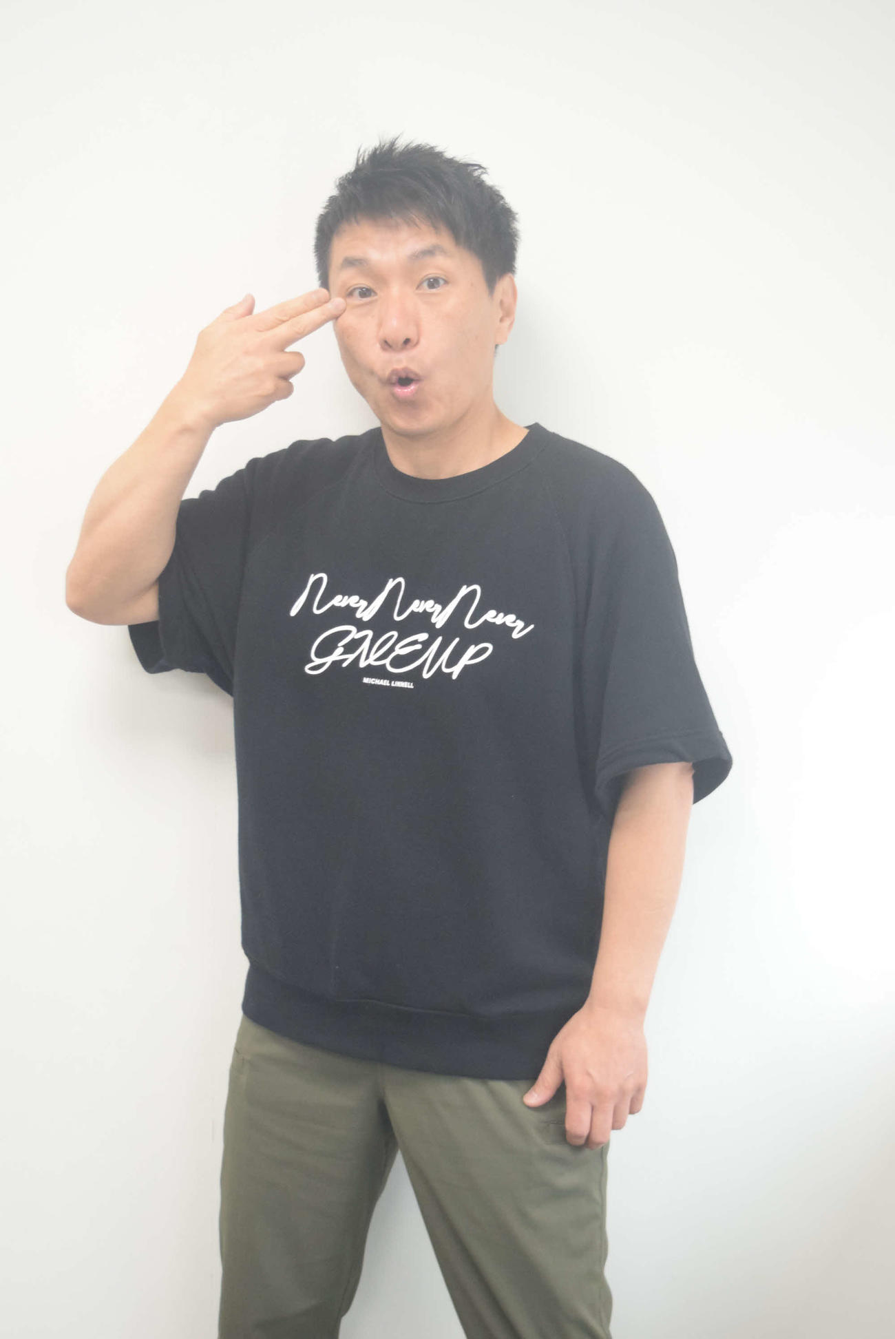 淡路島ポーズはオレが先？　ますだおかだ増田（撮影・阪口孝志）