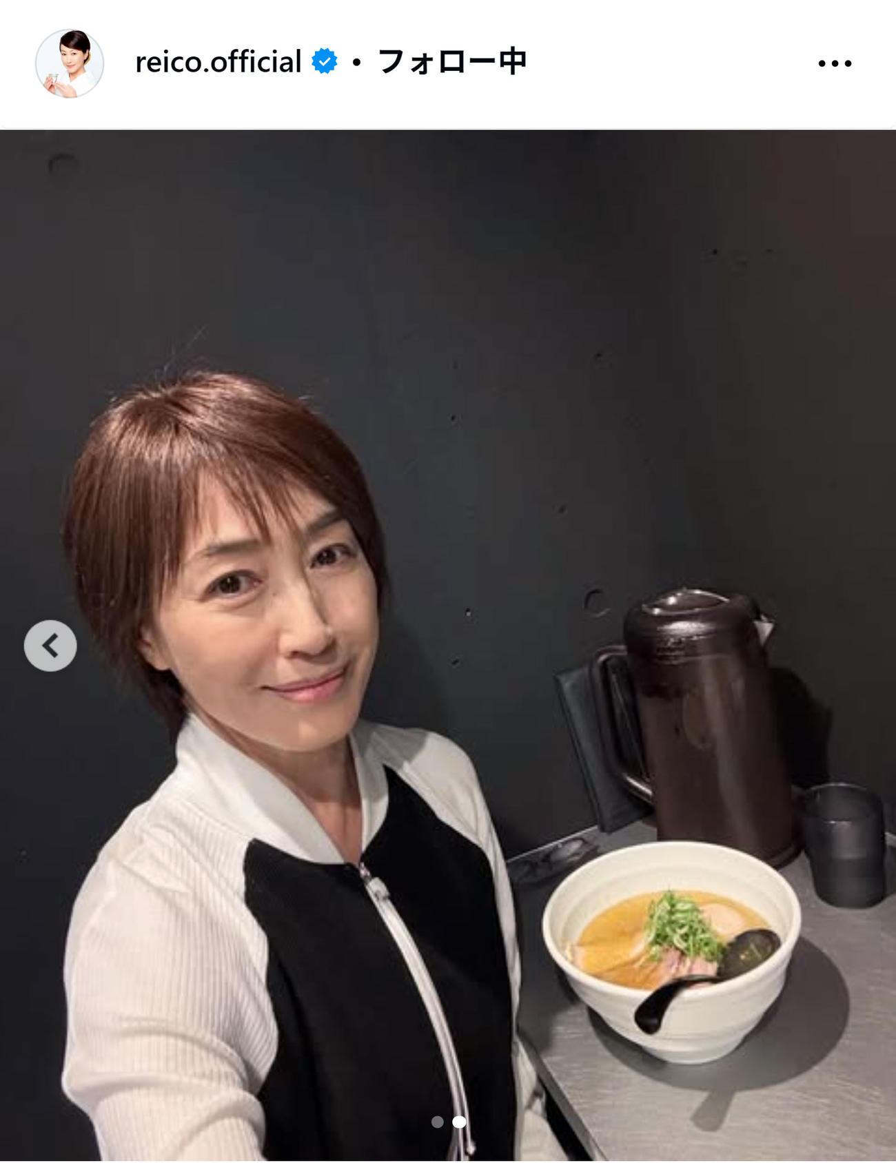高島礼子のインスタグラムから
