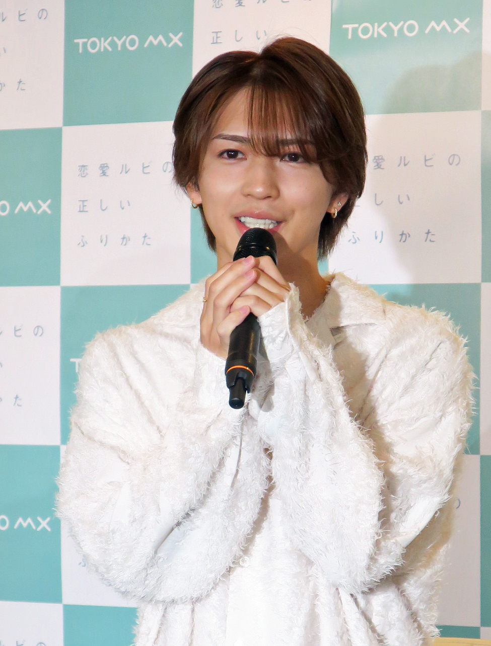 TOKYO MX新日曜ドラマ「恋愛ルビの正しいふりかた」制作発表会見に登場した主演の岩橋玄樹