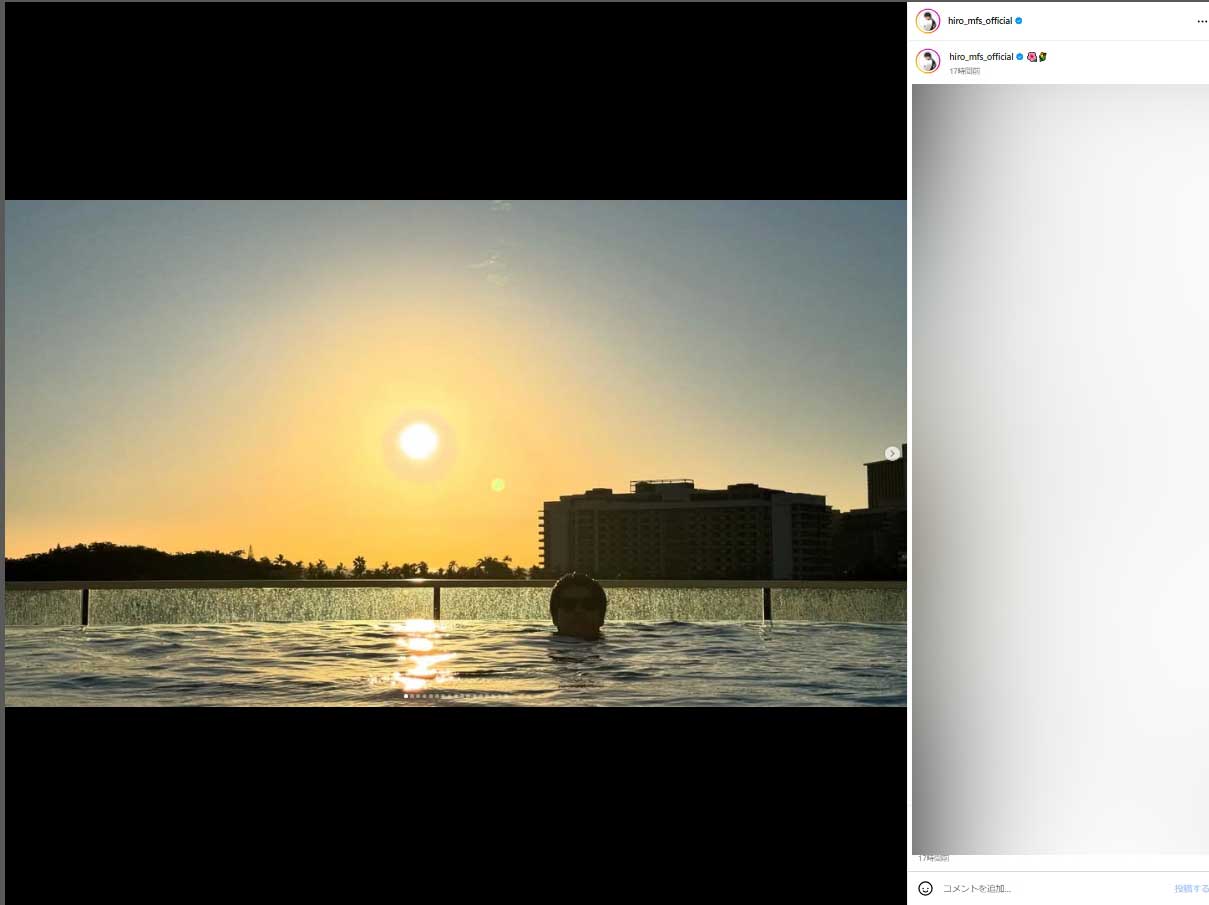 Hiroのインスタグラムから