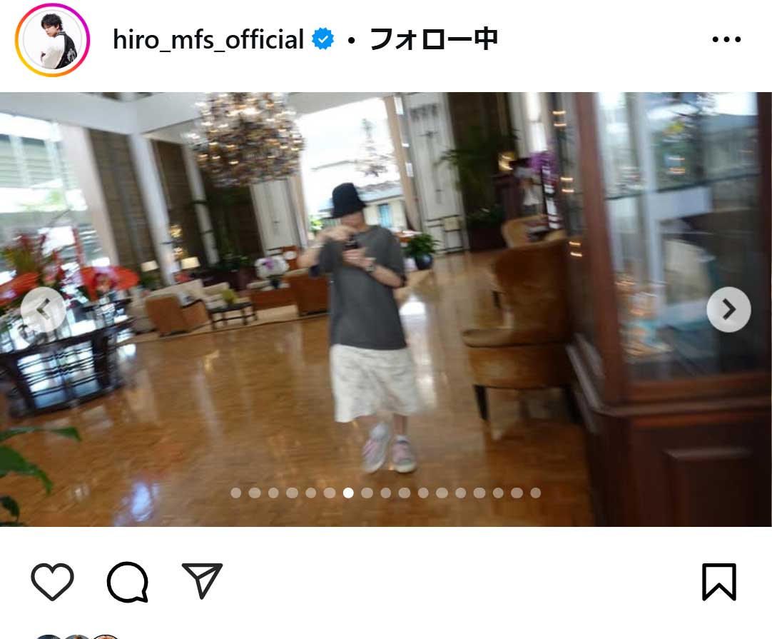 Hiroのインスタグラムから