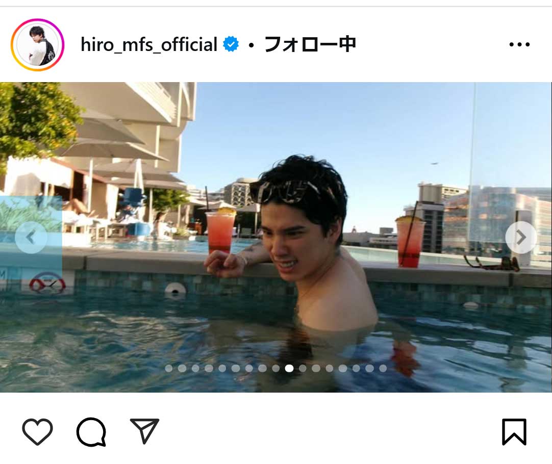 Hiroのインスタグラムから