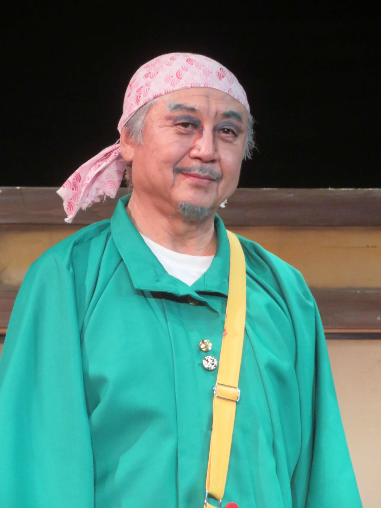 新宿梁山泊第79回公演　唐十郎初期作品上演「愛の乞食」「アリババ」公開舞台稽古取材会に出席した金守珍氏