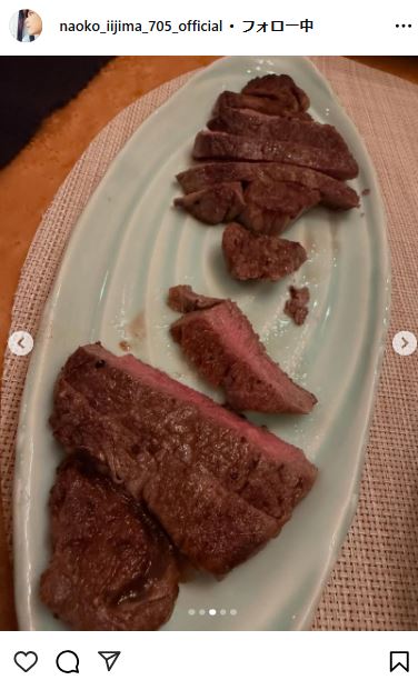 飯島直子のインスタグラムから