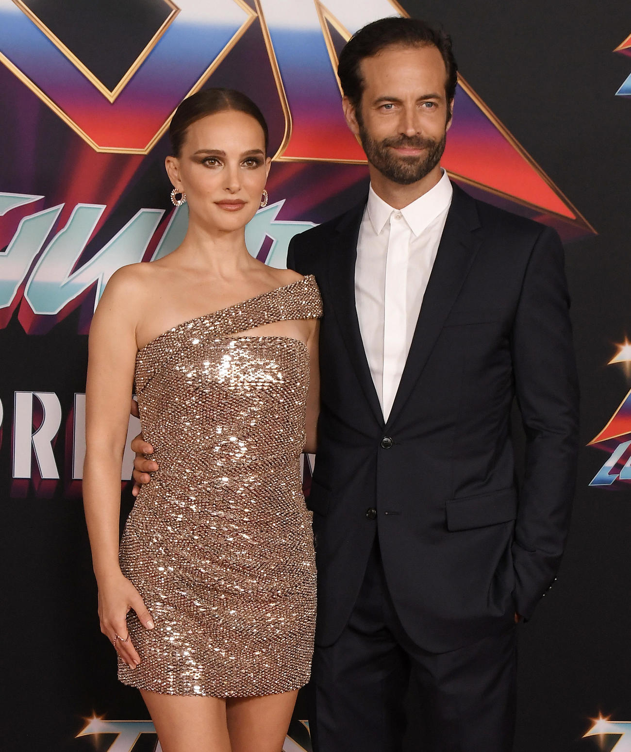 ナタリー・ポートマンと前夫ベンジャミン・ミルピエ（2022年6月撮影、ロイター＝Sipa USA）