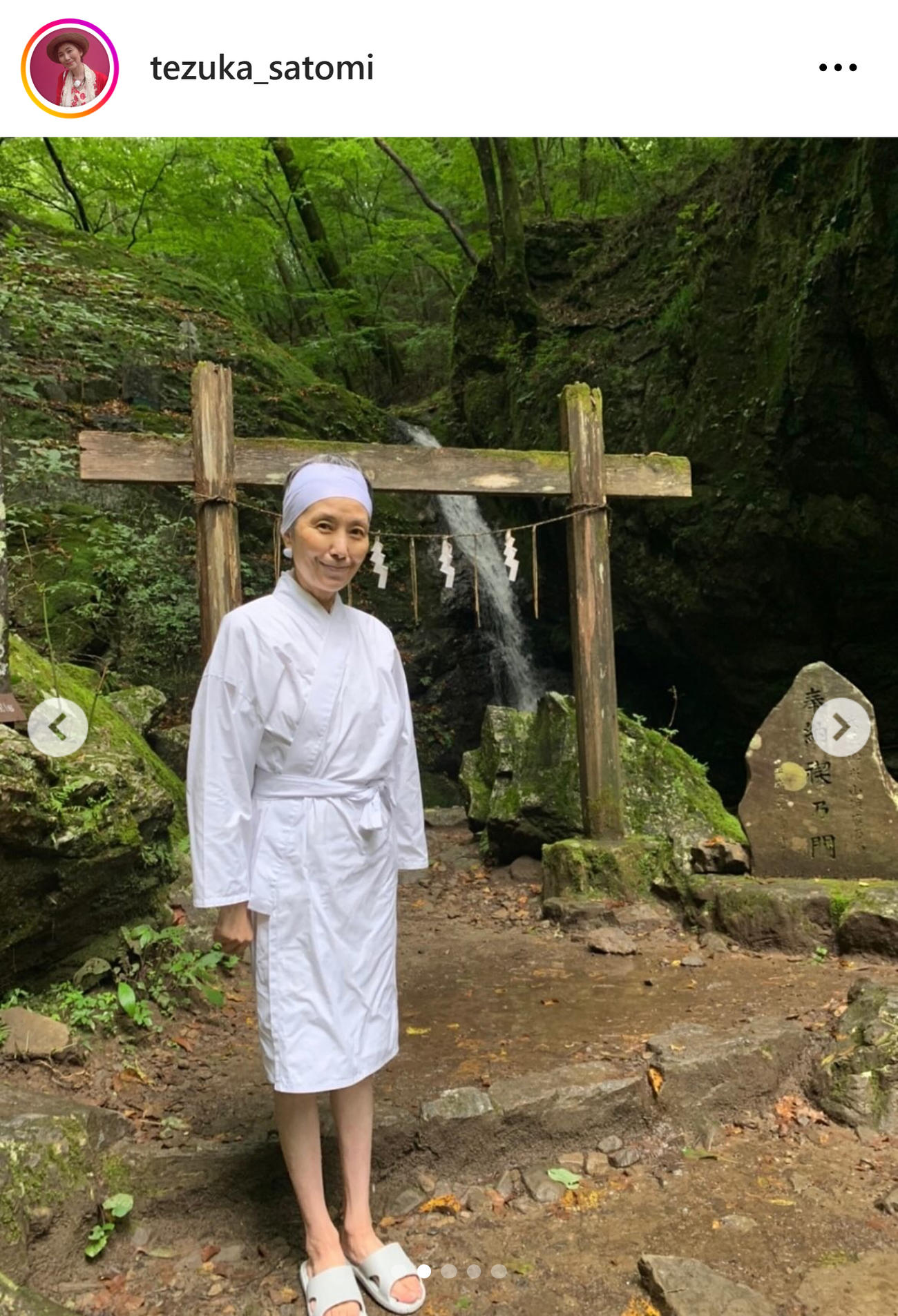 手塚理美のインスタグラムから