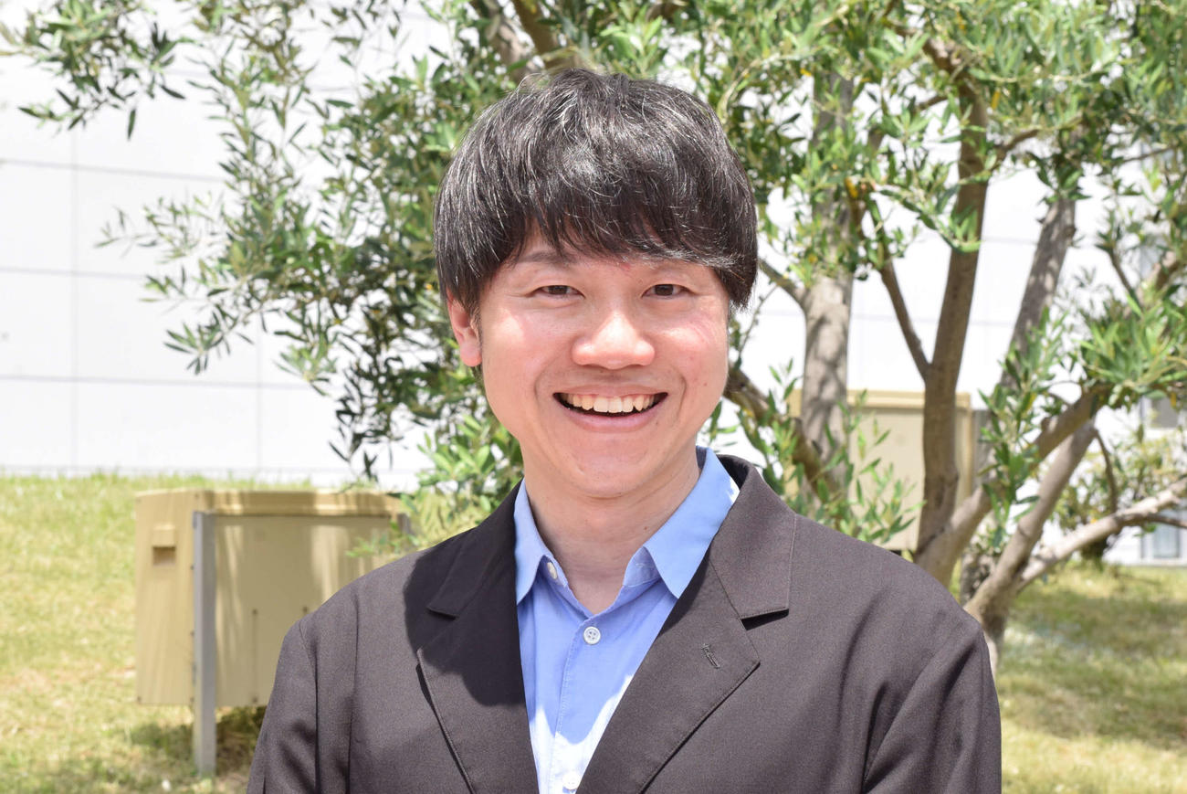 ABCテレビ2025年度新人アナウンサーの研修担当を務める北村真平アナウンサー（撮影・阪口孝志）