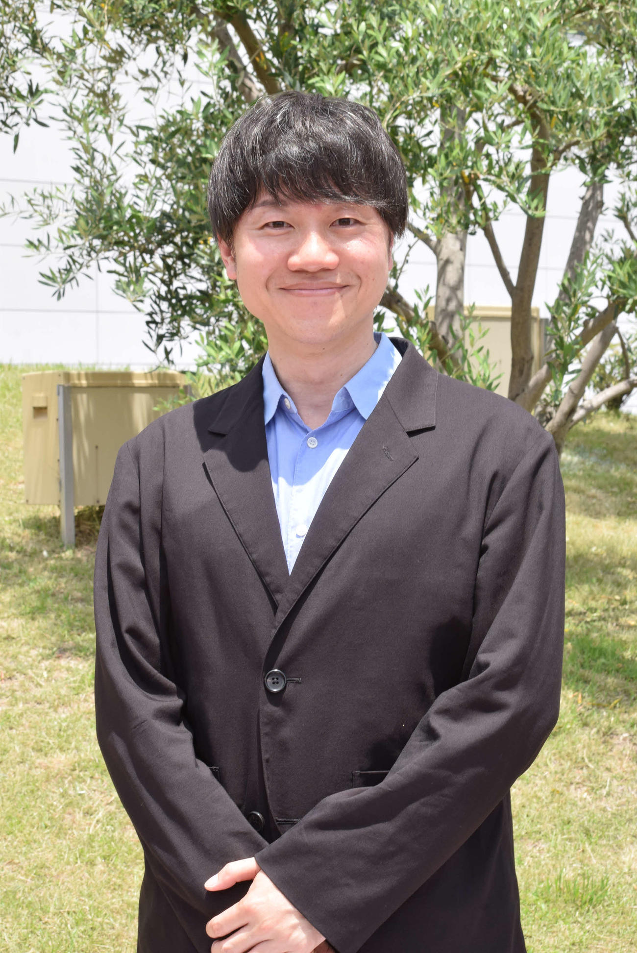 ABCテレビ2025年度新人アナウンサーの研修担当を務める北村真平アナウンサー（撮影・阪口孝志）