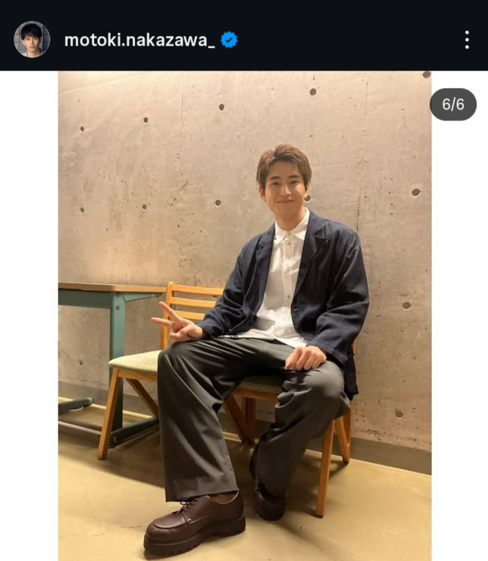 中沢元紀のインスタグラムから
