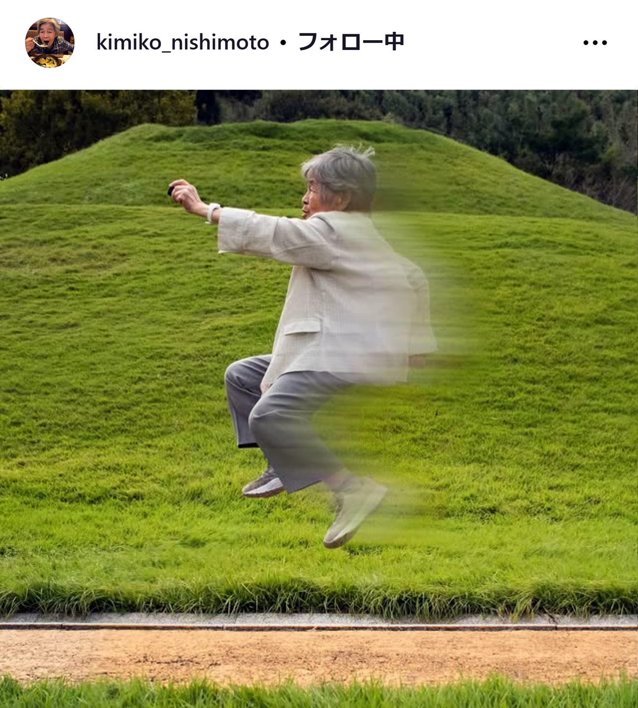 西本喜美子さんのインスタグラムから