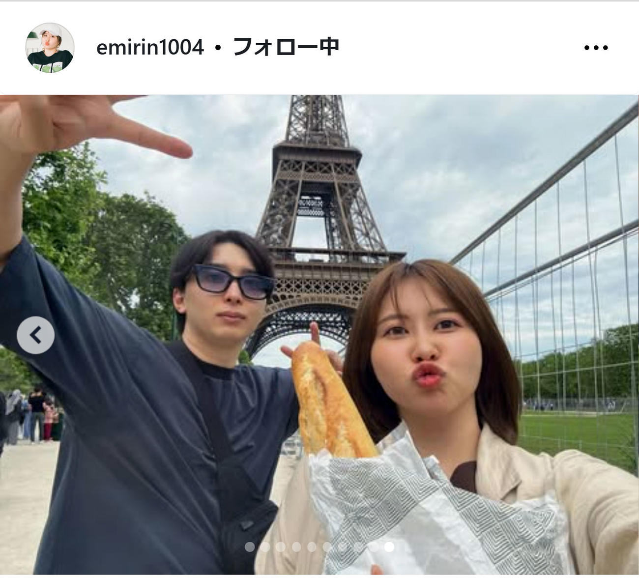 エミリンのインスタグラムから