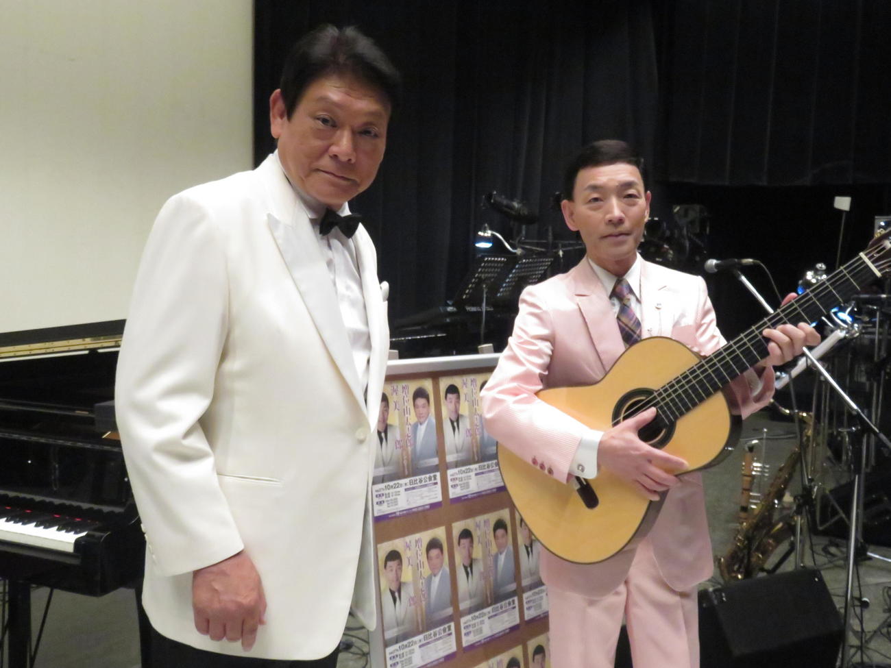 増位山さん（左）と渥美次郎