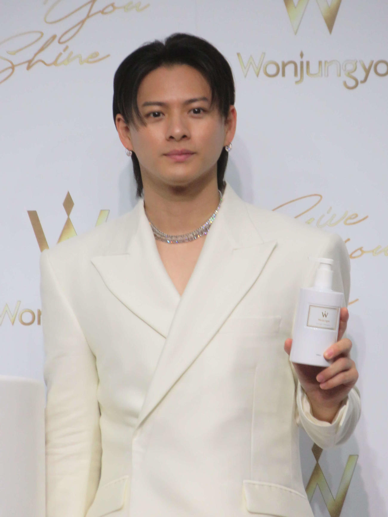 「Wonjungyo Hair」新CM発表会に出席した平野紫耀（撮影・川田和博）