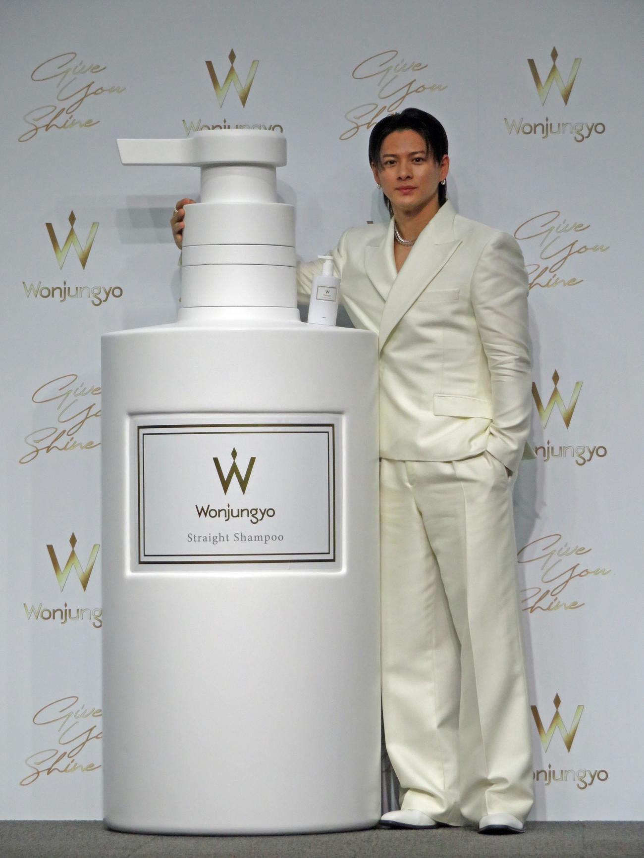 「Wonjungyo Hair」新CM発表会に出席した平野紫耀（撮影・川田和博）