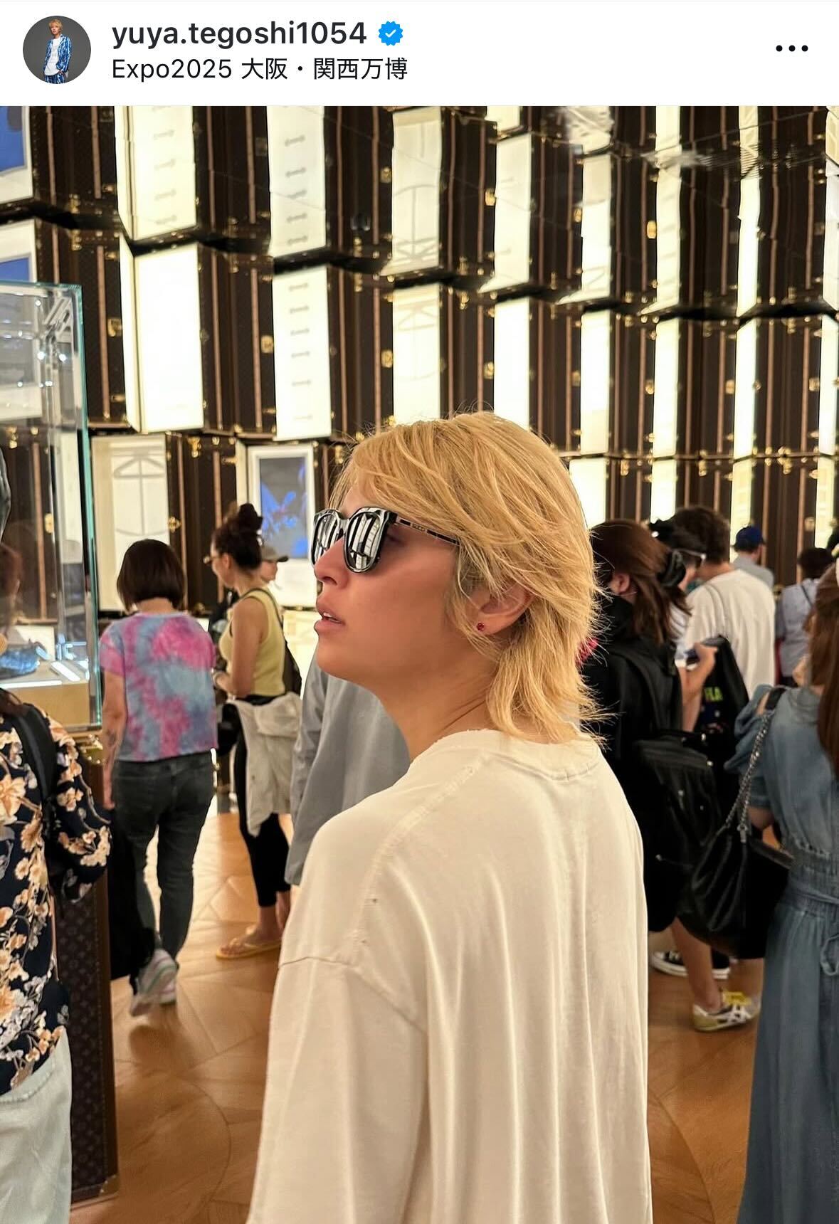 手越祐也のインスタグラムから