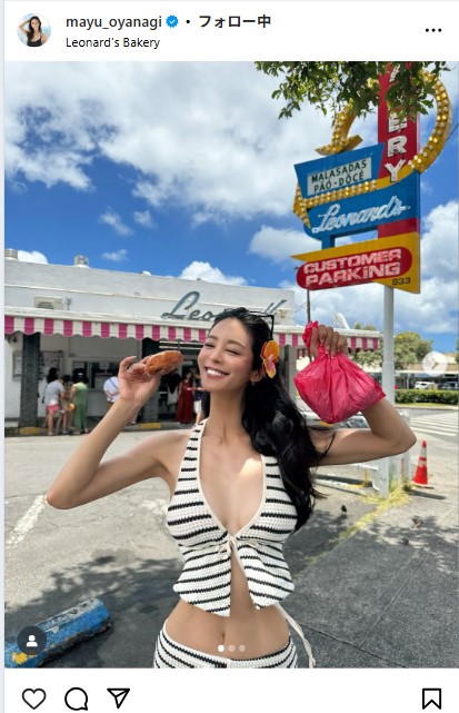 大柳麻友のインスタグラムから
