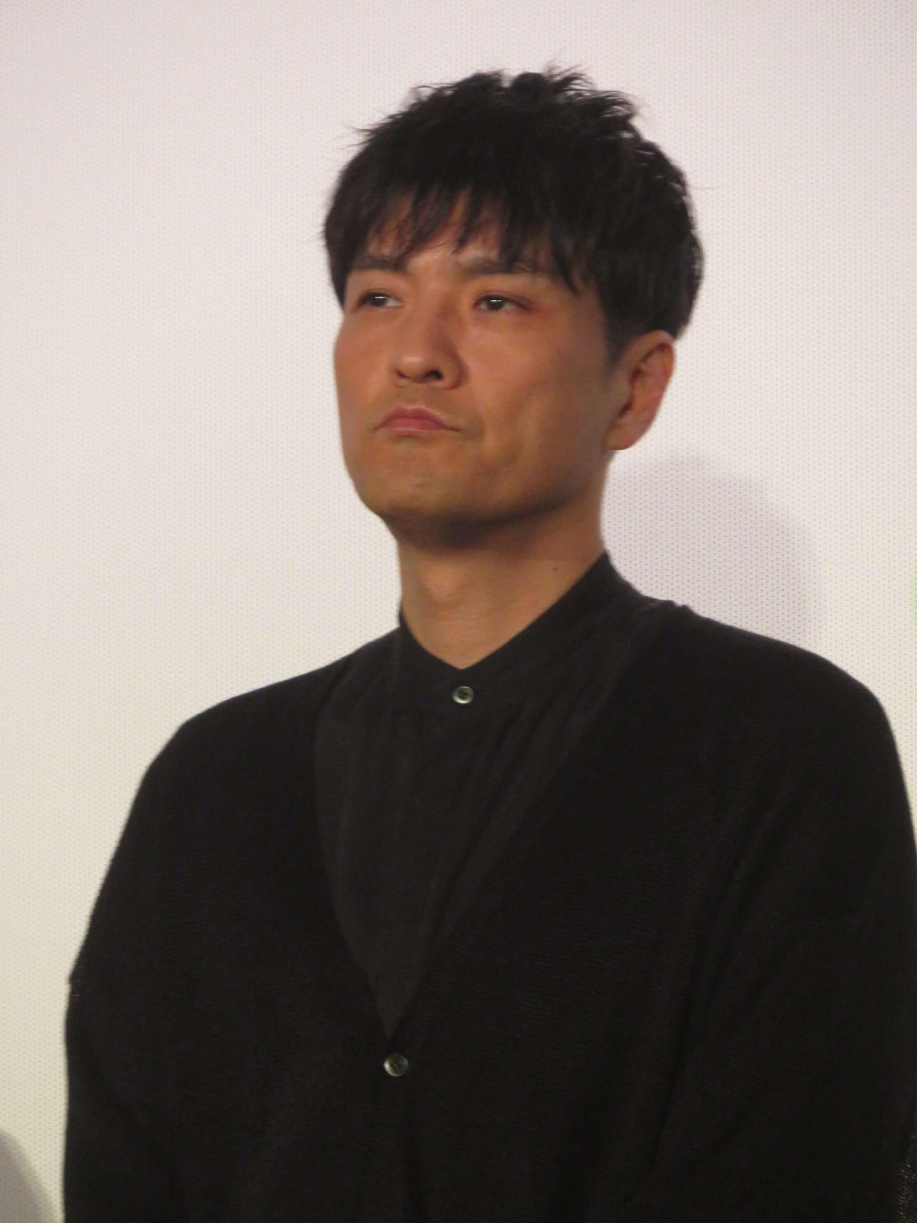 映画「夏の砂の上」完成披露舞台あいさつに出席した森山直太朗（撮影・川田和博）