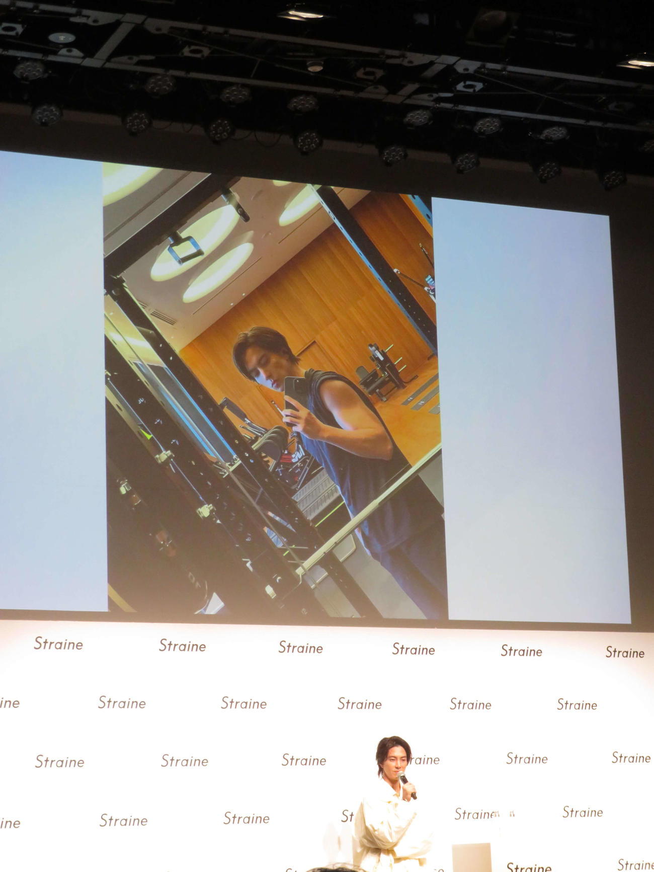 新ヘアケアブランド「Straine」ブランド発表会に出席し、トレーニング中の写真を公開した山下智久