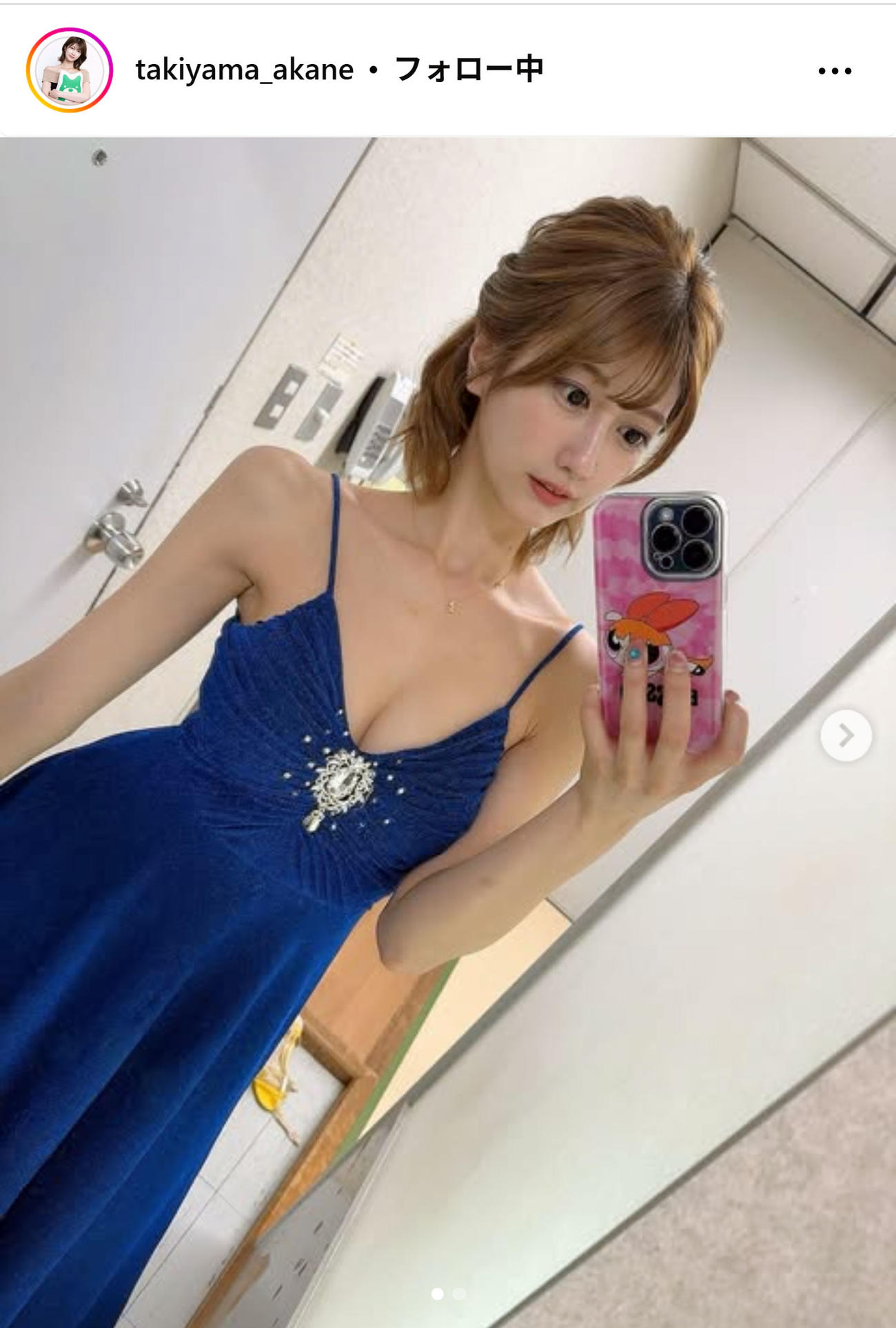 瀧山あかねアナのインスタグラムから