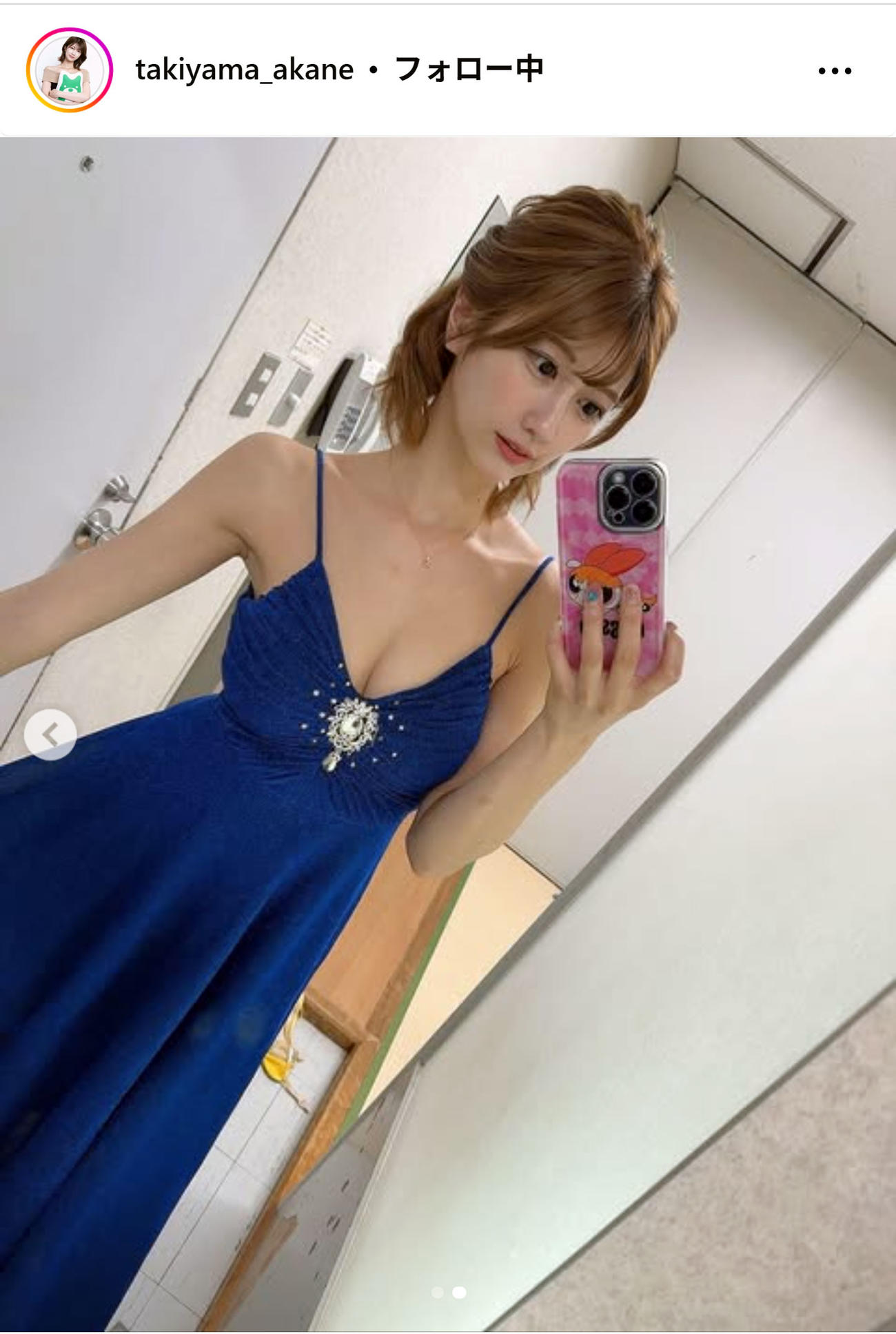 瀧山あかねアナのインスタグラムから