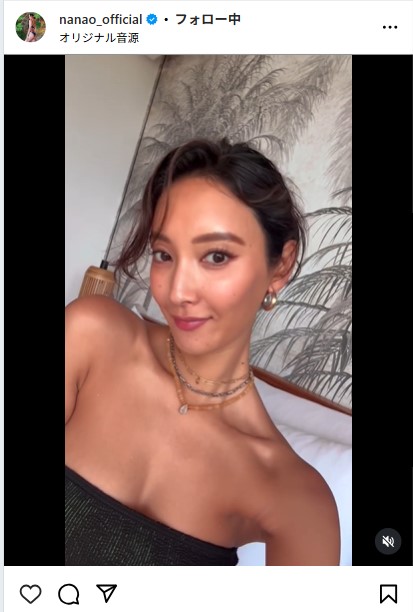 菜々緒のインスタグラムから