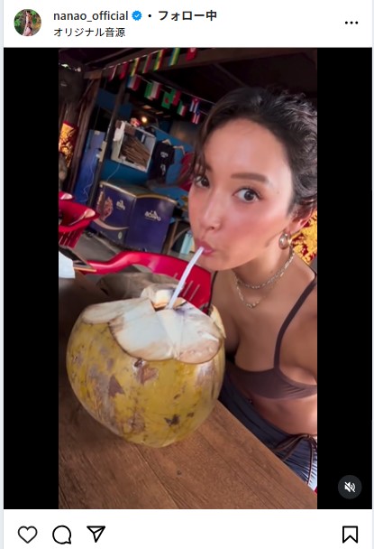 菜々緒のインスタグラムから