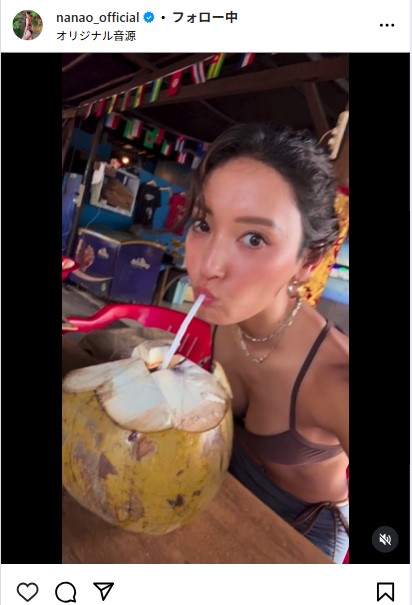 菜々緒のインスタグラムから