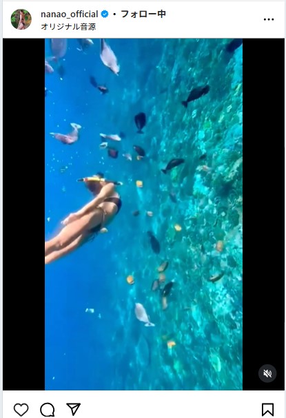 菜々緒のインスタグラムから