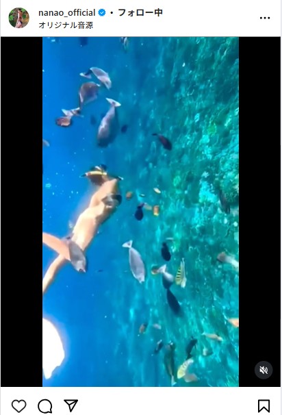 菜々緒のインスタグラムから