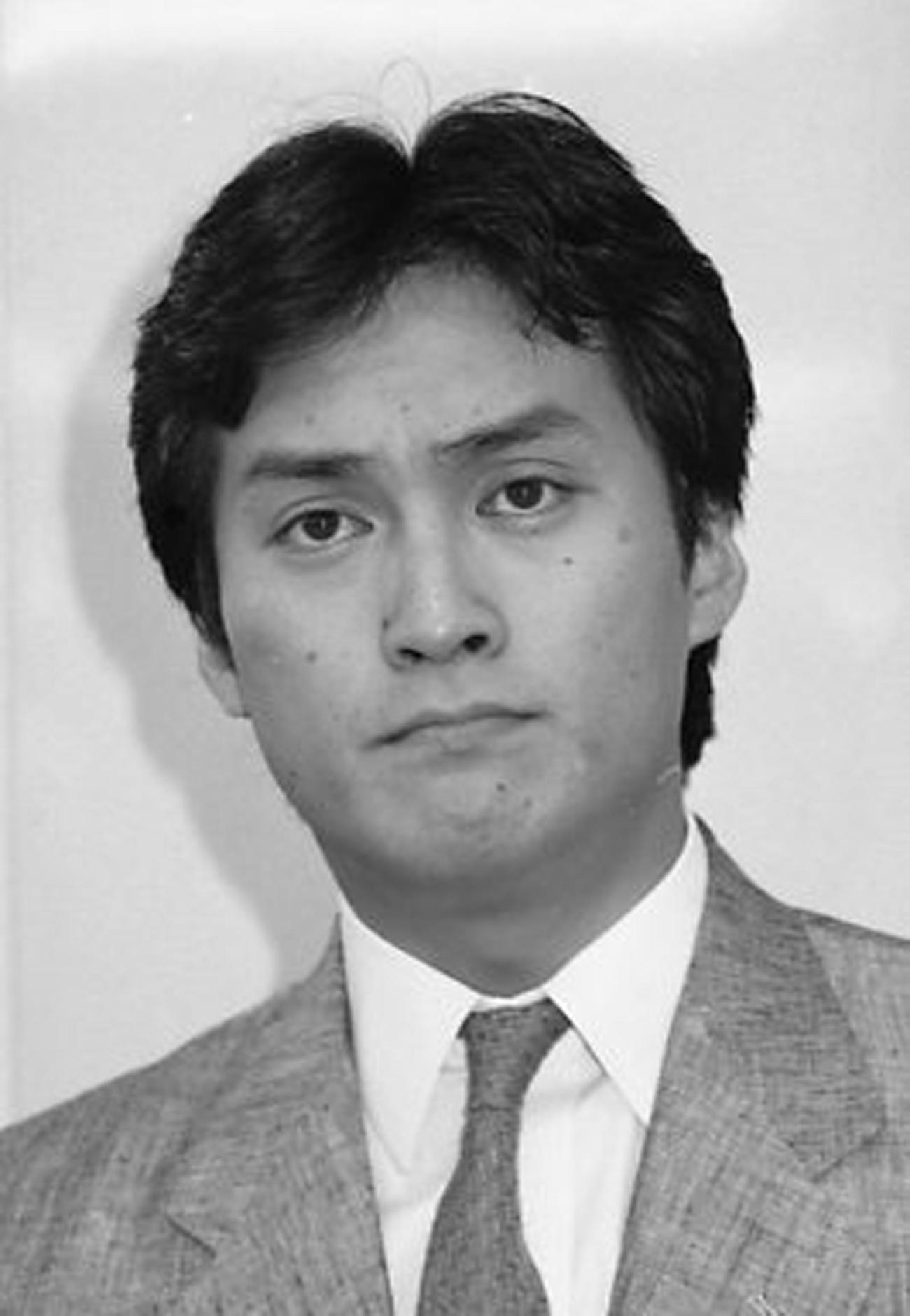 NHK大河ドラマ「独眼竜政宗」伊達政宗役に抜てきされた渡辺謙（1986年5月撮影）